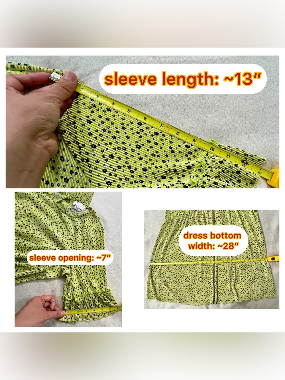 ASOS Design green maxi floral print pleated dress Women’s US 10 EUC - Picture 7 of 10